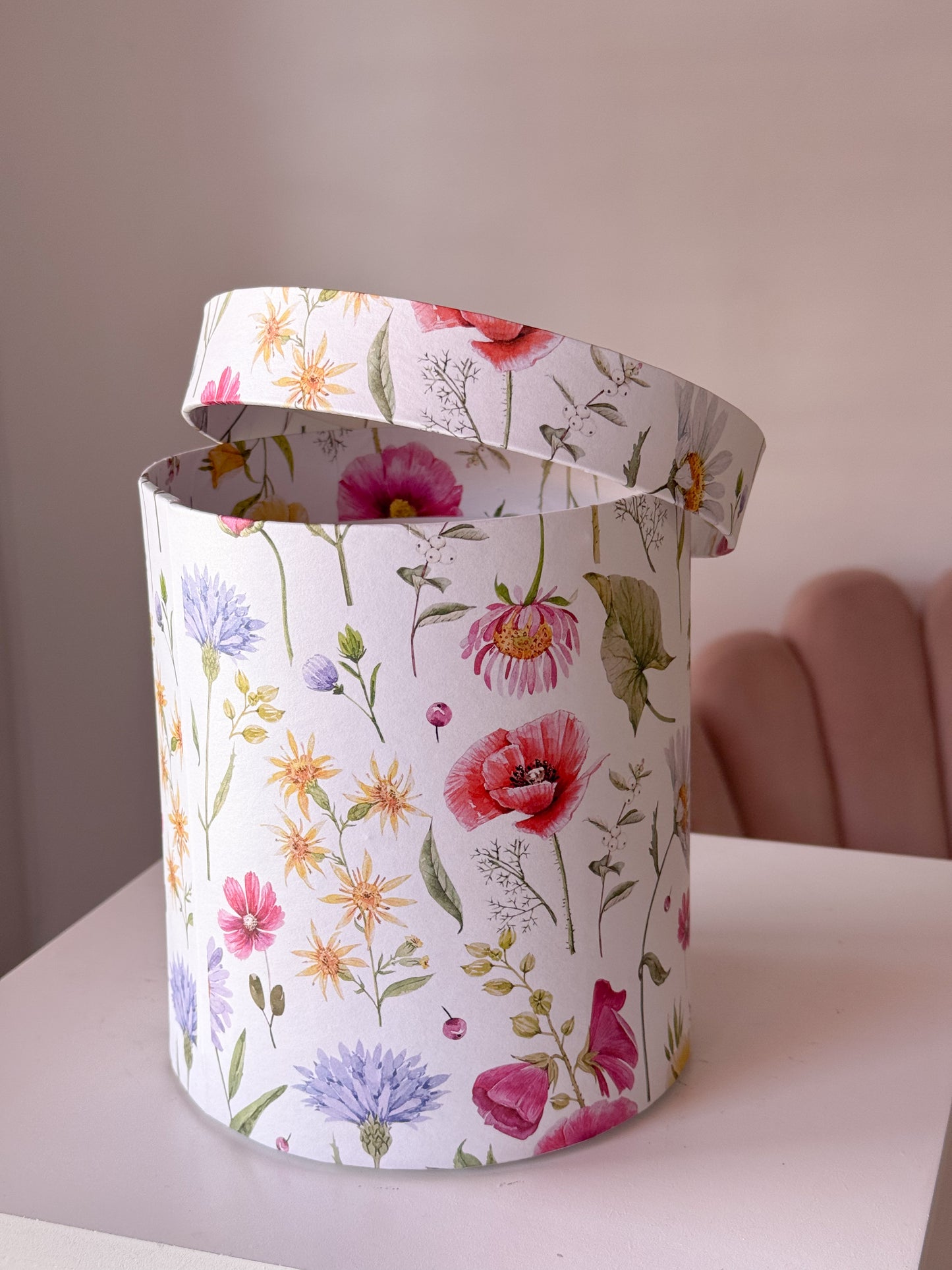Caja estampado floreado
