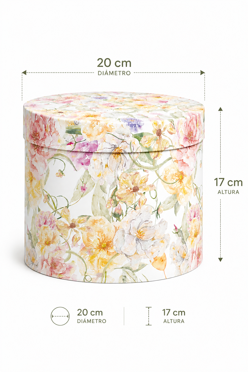 jardin amarillo (caja redonda y ovalada)