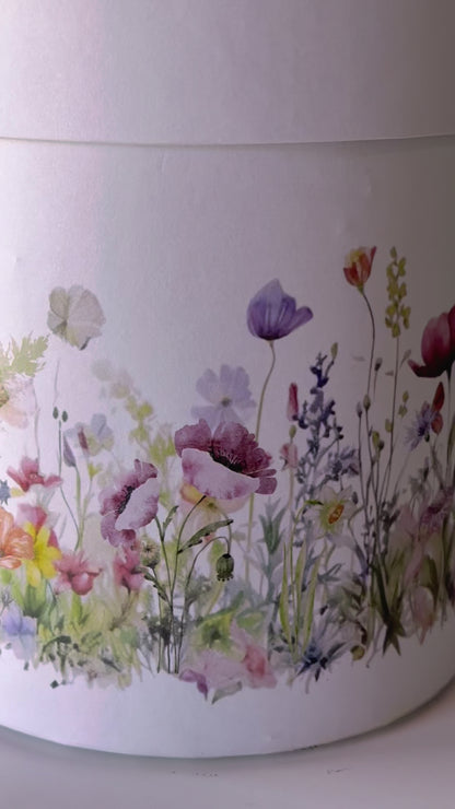 Caja estampado jardin